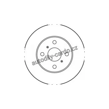 Brzdový kotouč Brzdový kotouč TRW DF1929 - TOYOTA CARINA