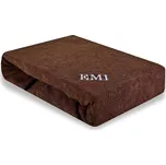 Plachta ložní hnědá froté EMI: Prostěradlo 90(100)x200