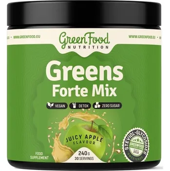 Zdraví Greens Forte mix Zelené jablko 240g, GreenFood Performance