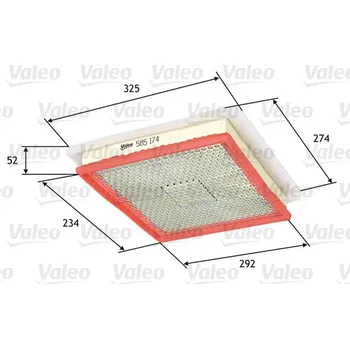 Vzduchový filtr Vzduchový filtr VALEO 585174