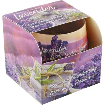 Bartek svíčka vosková ve skle 100g Lavender Soap - levandulové mýdlo