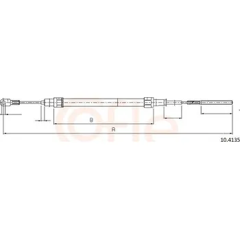 Auto-moto Tažné lanko, parkovací brzda COFLE 10.4135
