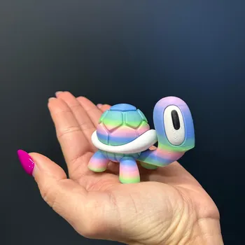 Hračka pro nejmenší Želva malá - duhová/fialová