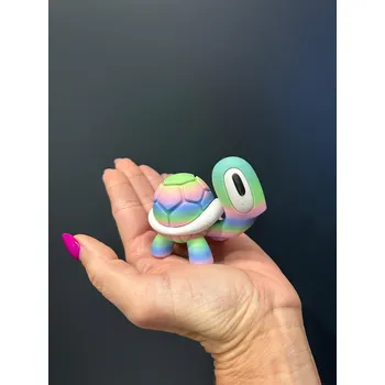 Hračka pro nejmenší Želva malá - duhová/zelená