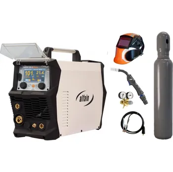 Svářečka ALFA IN PERUN 200 SDpulse + hořák + kukla + zem + ventil + lahev
