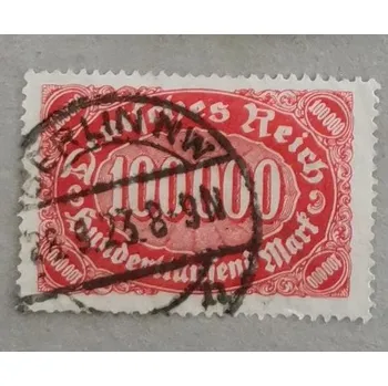 Sběratelství Známka Německo, Reich, 100000Mk., Mi.257#