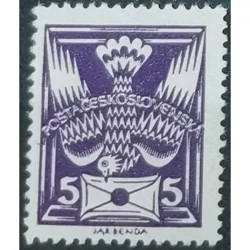 Poštovní známka Známka ČSR, 5h, Pof.144*