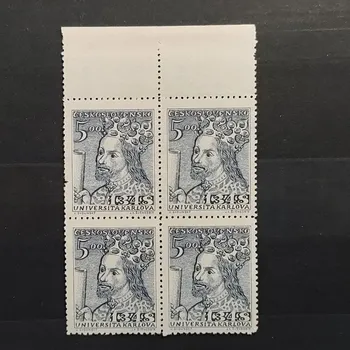 Sběratelství Čtyřblok ČSR, 5 Kčs, Pof.473**