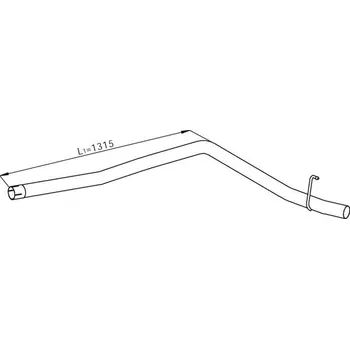 Výfuková trubka Výfuková trubka DINEX 28609