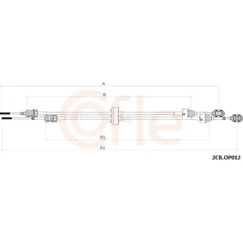 Tažné lanko, ruční převodovka COFLE 92.2CB.OP012