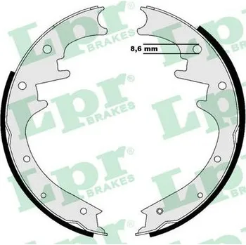 Brzdová čelist Sada brzdových čelistí LPR 07205