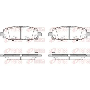 Brzdová destička Sada brzdových destiček, kotoučová brzda REMSA 1844.02