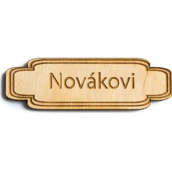 Jmenovka na dveře 04 - Lakovat lakovat lesklým lakem