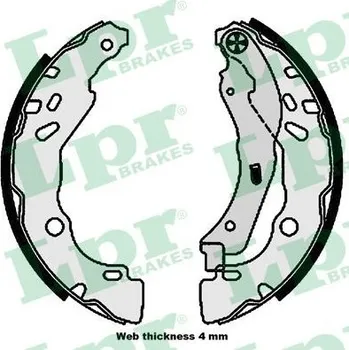 Brzdová čelist Sada brzdových čelistí LPR 01111