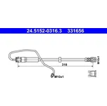 Brzdová hadice ATE 24.5152-0316.3