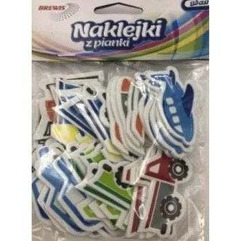Set školních potřeb Naklejki z pianki transport 35szt