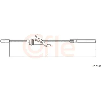 Auto-moto Tažné lanko, parkovací brzda COFLE 92.10.5380