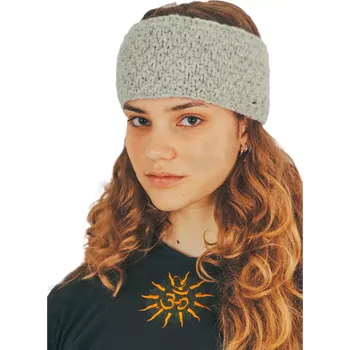 Zimní čelenka Vlněná pletená čelenka Ginevra Cream POSLEDNÍ KUS!