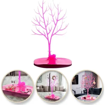 Šperkovnice Flamenco Mystique Velký exponátor na šperky - náhrdelníky, prsteny růžové dřevo e32r.