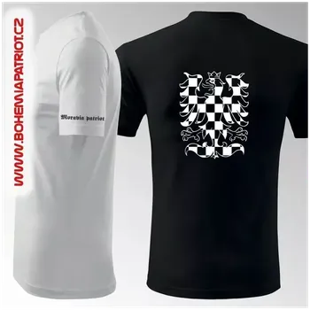 Pánské tričko Tričko s potiskem Moravia 8T - černá / 3XL