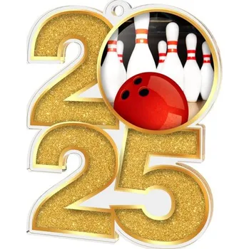 Poháry Bauer Akrylátová medaile MDA2025M08 | Bowling
