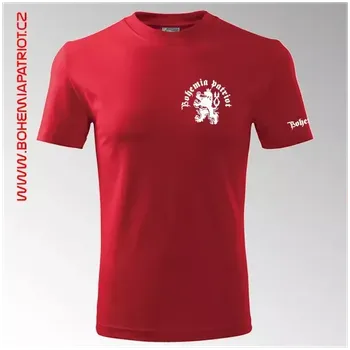 Pánské tričko Tričko s potiskem Bohemia 10T - červená / 3XL