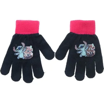 Rukavice Modro-růžové dívčí rukavice Lilo and Stitch Velikost: ONE SIZE