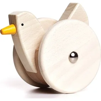 Dřevěná hračka Bajo Kymácející se slepice - natural
