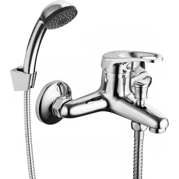 Vodovodní baterie KFA - AZURYT nástěnná vanová baterie se sprchovou soupravou, chrom 5514-520-00