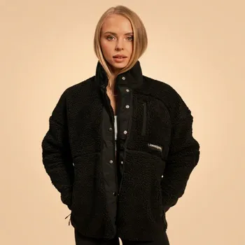 GymBeam Dámská bunda Bliss Black - BeastPink Velikost: XL, Barva: černá