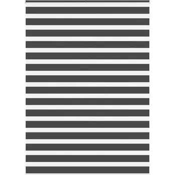 Roleta vidaXL Zebra roleta černá 155x200 cm šířka látky 150,9 cm polyester