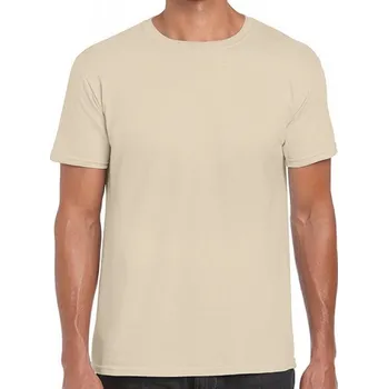 Pánské tričko Měkčené tričko Gildan SoftStyle s krátkým rukávem 150g/m Barva: Písková, Velikost: 4XL G64000