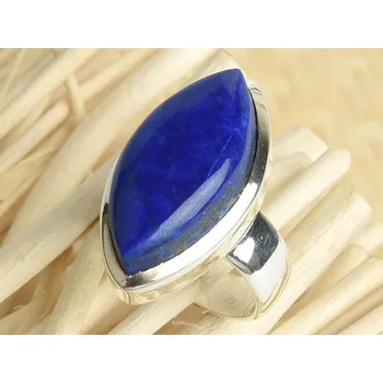 Prsten Lapis lazuli prsten Ag 925/1000 11,1g vel.54