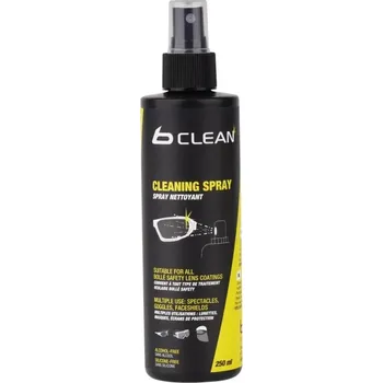 Bollé anti-static / bacterial spray 250ml (B-Clean od Bollé Safety je kompletní a efektivní čisticí a ochranný prostředek objektivu vašich brýlí, antireflexní - antistatický.)