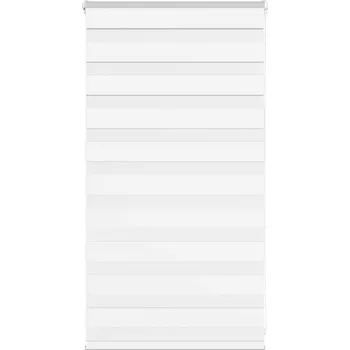 Roleta vidaXL Zebra roleta bílá 85x100 cm šířka látky 80,9 cm polyester