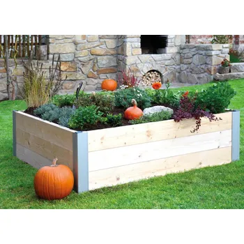 Vyvýšený záhon DoSadu Záhony výška 45 cm Délka: 200 cm, Šířka: 100 cm