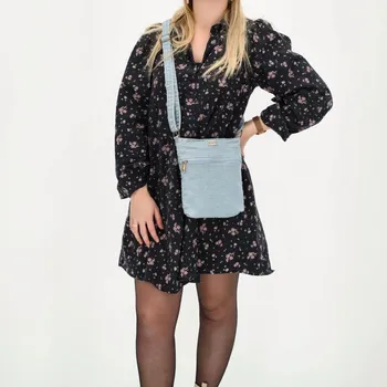 Kabelka TEJEDA 23x25x4cm LIGHTBLUE, taška přes rameno