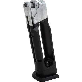 VÝPRODEJ - Plynový zásobník pro Glock 17 - kovový, tlačný, CO2, 13bb, Umarex