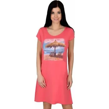 Dámská noční košile Dámská noční košile 60/2-K1/214/A36 FABIO červená světlá M