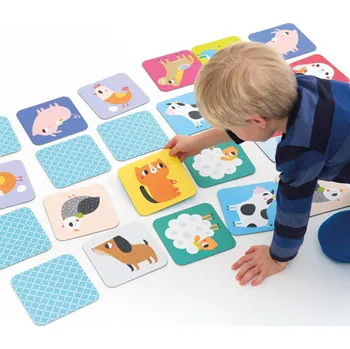 Karetní hra Banana panda Super velké pexeso farma - zvířátka