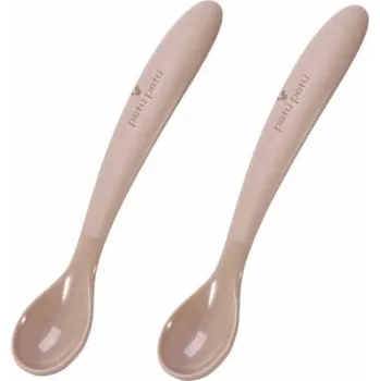 Příbor Petú Petú Maddie Silikonové lžičky 2 ks - Caramel