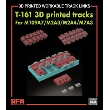 Plastikový model Ryefield model 1/35 T-161 Workable Tracks (3D Printed) for M109A7/M2A3/M2A4/M7A3