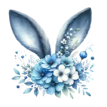 Nášivka NAŽEHLOVAČKA - Modrá ouška