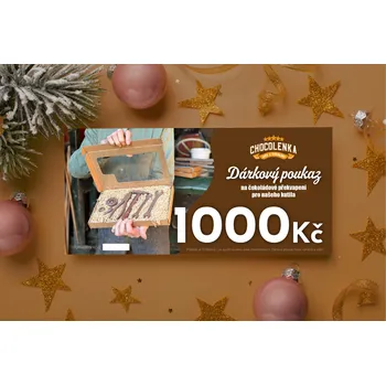 Dárkový potravinový koš Chocolenka Elektronický dárkový poukaz 1000 Kč