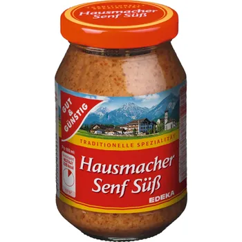 Hořčice G&G Domácí sladká hořčice 250 ml - originál z Německa