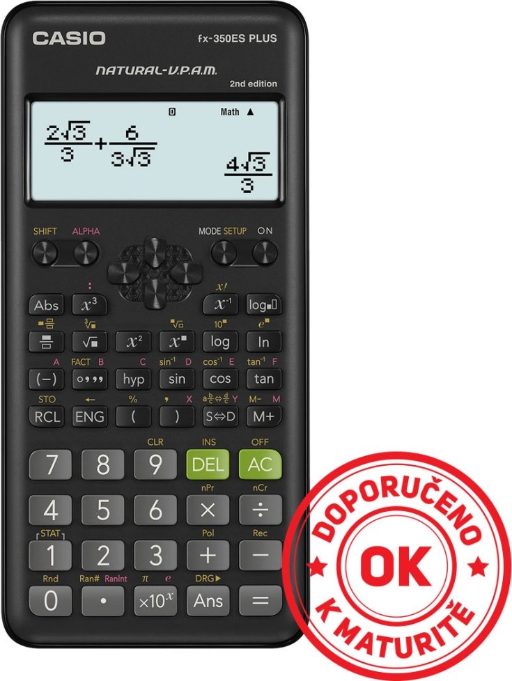 CASIO FX 350 ES PLUS 2E školní k maturitě