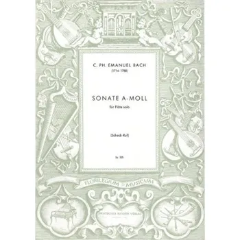 Carl Philipp Emanuel Bach: Sonate a-Moll (noty na příčnou flétnu)
