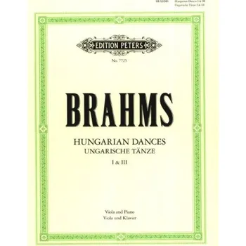 Johannes Brahms: Hungarian Dances Nos. 1 And 3 (noty na violu, klavír)