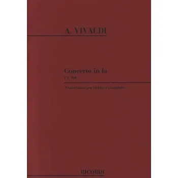 Antonio Vivaldi: Concerto in La (noty na housle, klavír)