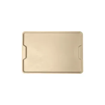 Jídelní podnos ergonomický s uchy, světlá slonovina, 530x370 mm